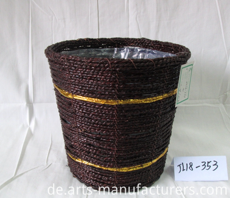 Weben Blumentopf weaving flower pot